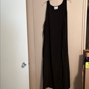 Elegant Brown Sleeveless Dress